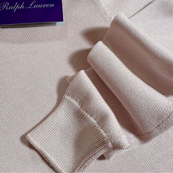 Ralph Lauren Collection Summer Pink Italian Mulberry Silk Turtleneck Sweater - Picture 17 of 17